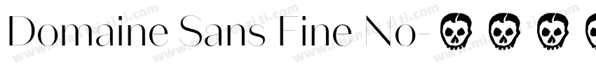 Domaine Sans Fine No字体转换